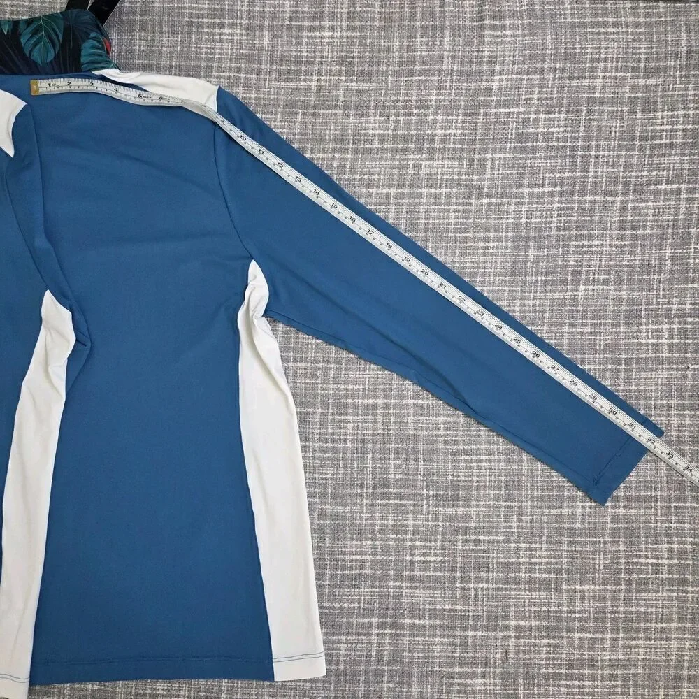 NWT Lohla Sport Sandi Womens Golf Top Colorblock Jungle Tag XXL - Fits Like L/XL